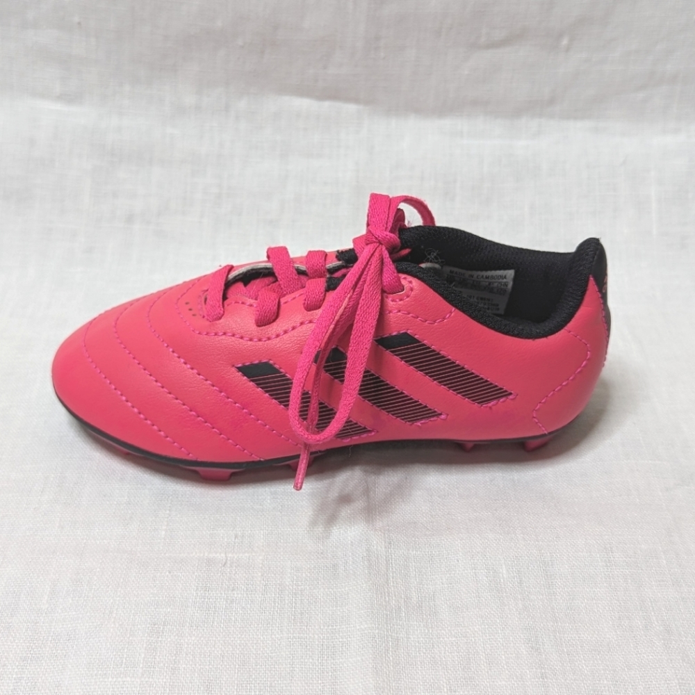Adidas Size 11 Kids' Goletto VIII FG Soccer Cleats Junior Youth Girls Pink Black